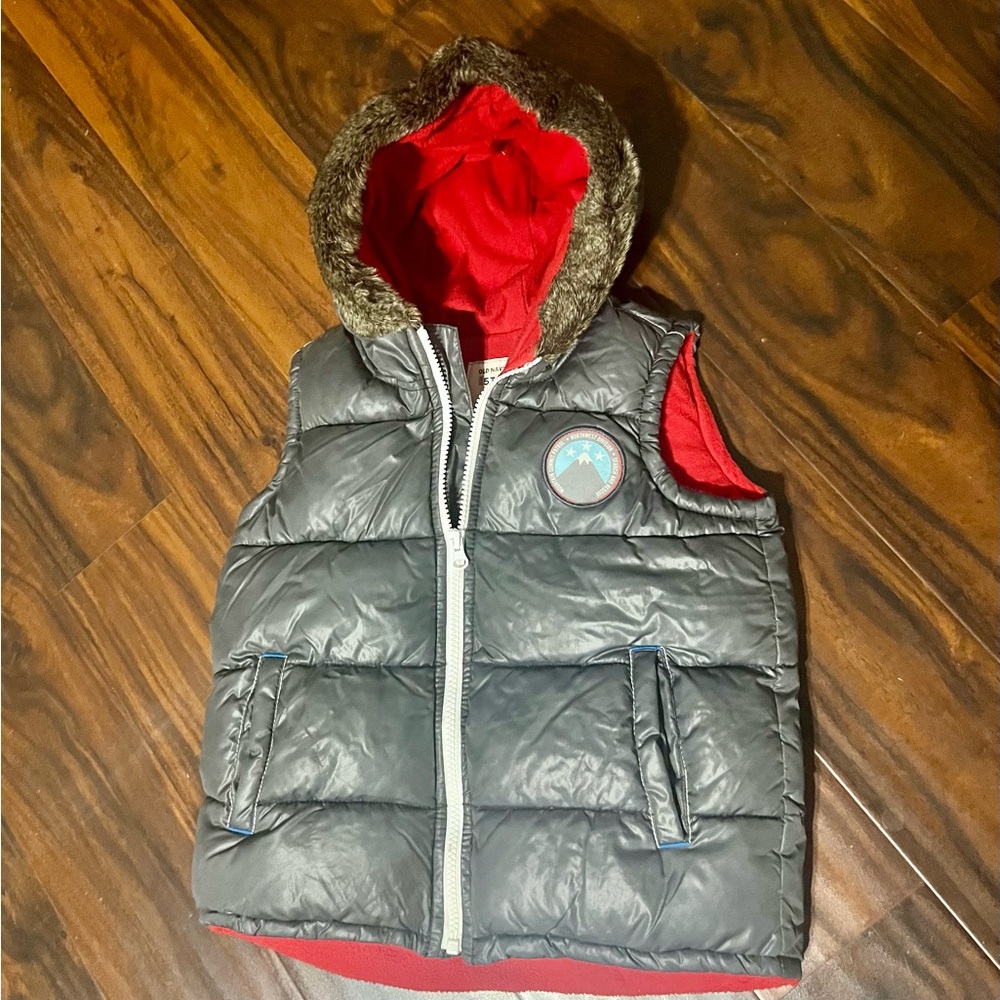 Grey Puffer Vest 5T Old Navy
